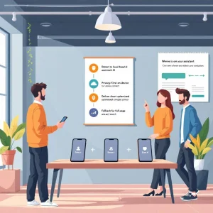 Image mise en avant pour l'article : Assistant IA sur smartphone : préparer votre site à la fragmentation
