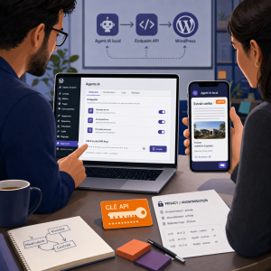 Image mise en avant pour l'article : Agents IA locaux : 5 actions concrètes pour préparer votre WordPress