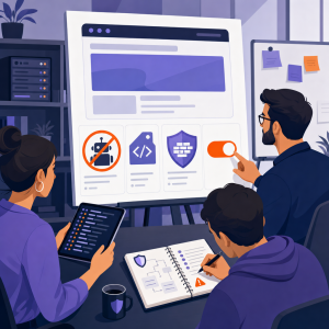 Image mise en avant pour l'article : Bloquer les crawlers d’IA : plan d’action WordPress pour protéger son contenu
