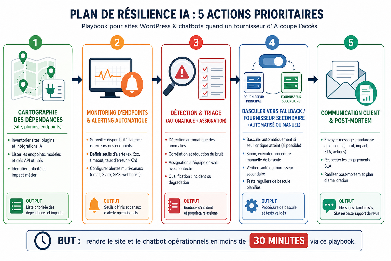 Illustration inline pour l'article : Plan de résilience quand un fournisseur d'IA coupe l'accès (WordPress & chatbots)