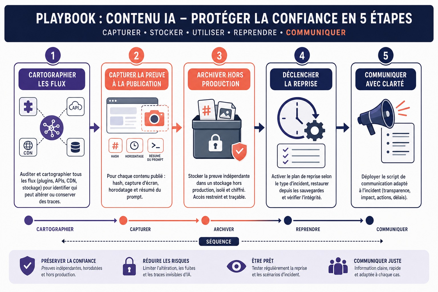 Illustration inline pour l'article : Contenus générés par IA : protéger la confiance face aux traces invisibles